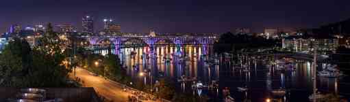 Memphis: knoxville, panoramic, reflection